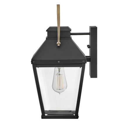 Hinkley - Iluminação de parede exterior DAWSON 1xE27/60W/230V IP44 preto
