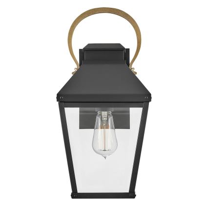 Hinkley - Iluminação de parede exterior DAWSON 1xE27/60W/230V IP44 preto