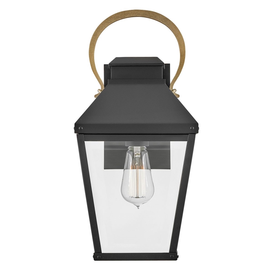 Hinkley - Iluminação de parede exterior DAWSON 1xE27/60W/230V IP44 preto