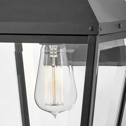Hinkley - Iluminação de parede exterior DAWSON 1xE27/60W/230V IP44 preto