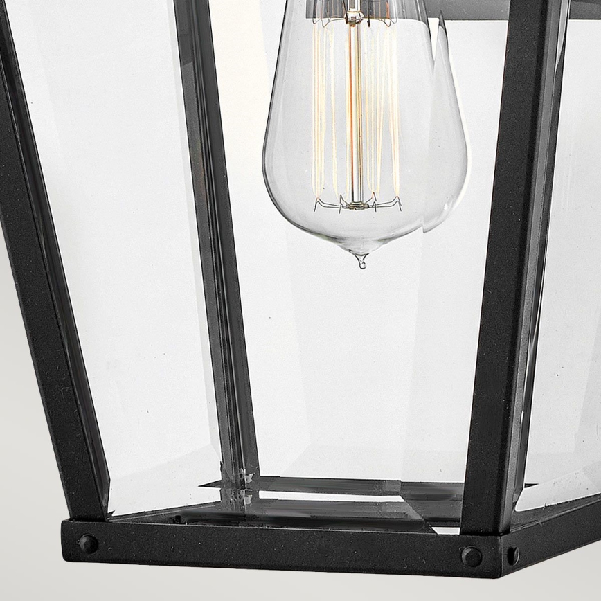 Hinkley - Iluminação de parede exterior DAWSON 1xE27/60W/230V IP44 preto