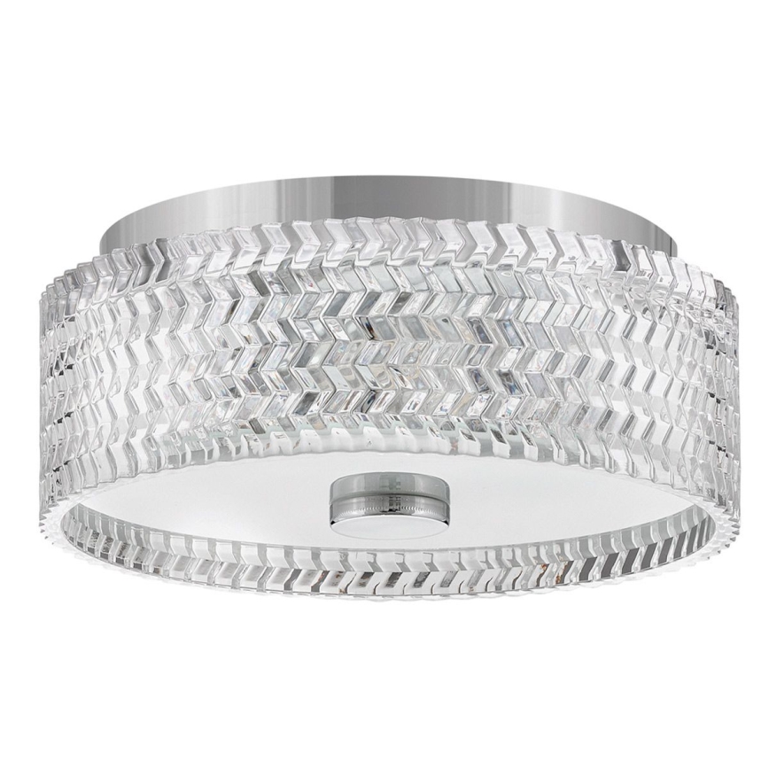 Hinkley Iluminação de teto ELLE 2xE27/60W/230V diâmetro 30,5 cm cromado brilhante