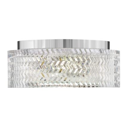 Hinkley Iluminação de teto ELLE 2xE27/60W/230V diâmetro 30,5 cm cromado brilhante