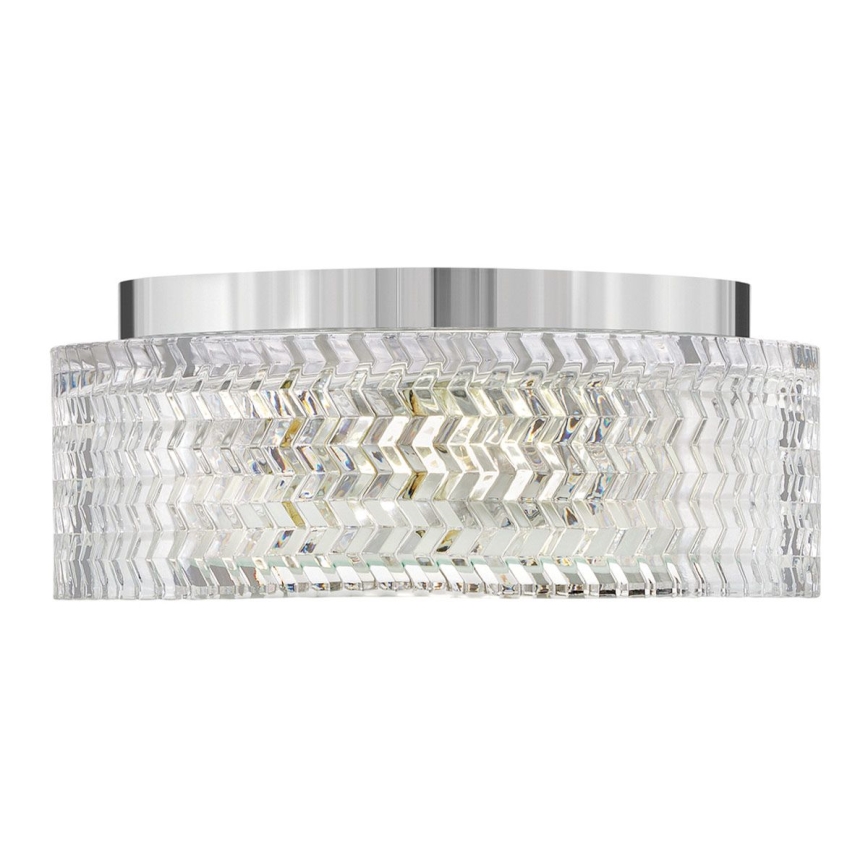 Hinkley Iluminação de teto ELLE 2xE27/60W/230V diâmetro 30,5 cm cromado brilhante