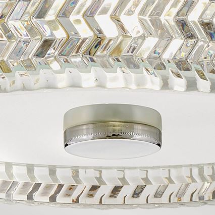 Hinkley Iluminação de teto ELLE 2xE27/60W/230V diâmetro 30,5 cm cromado brilhante