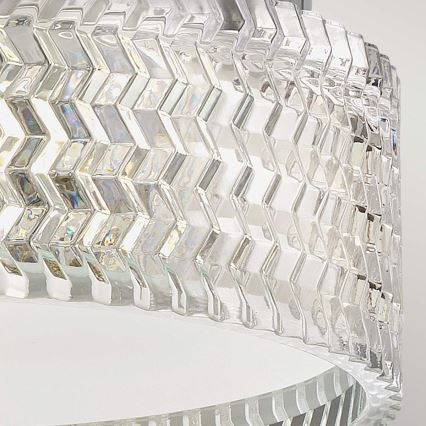 Hinkley Iluminação de teto ELLE 2xE27/60W/230V diâmetro 30,5 cm cromado brilhante