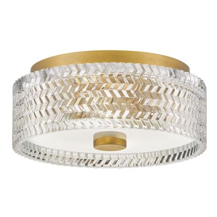 Hinkley - Iluminação de teto ELLE 2xE27/60W/230V diâmetro 30,5 cm dourado