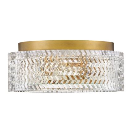 Hinkley - Iluminação de teto ELLE 2xE27/60W/230V diâmetro 30,5 cm dourado