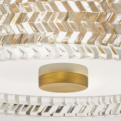 Hinkley - Iluminação de teto ELLE 2xE27/60W/230V diâmetro 30,5 cm dourado