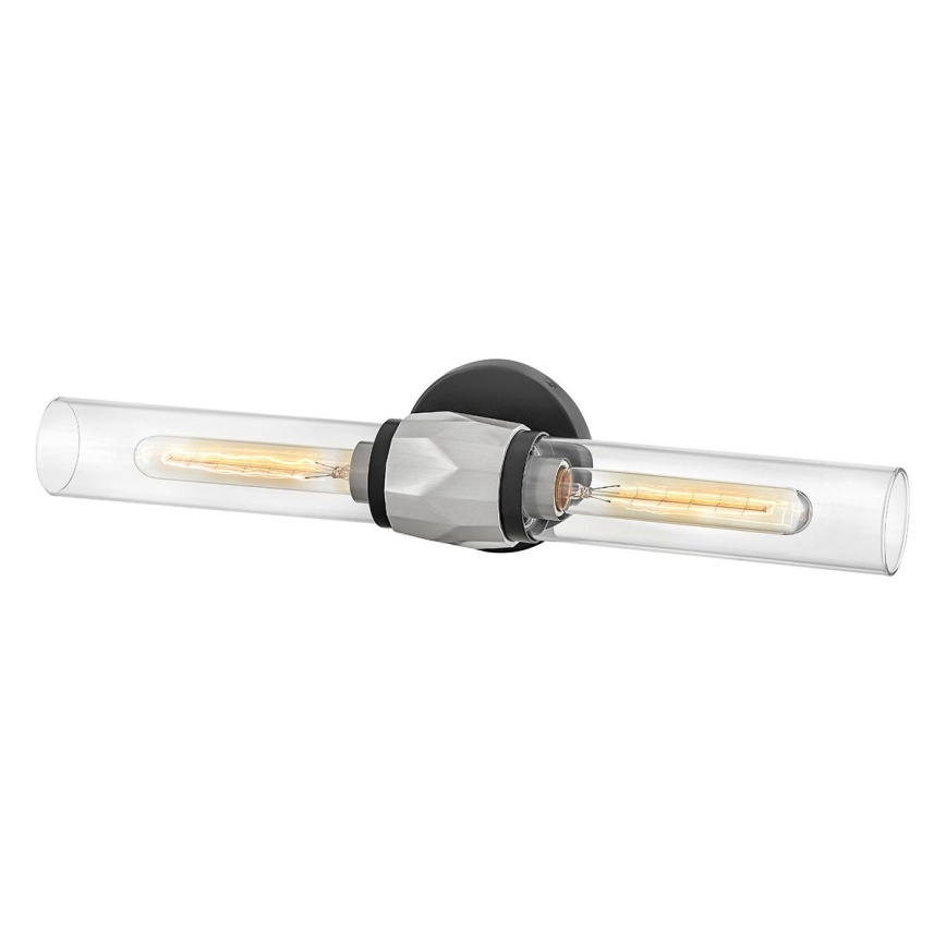 Hinkley - Aplique de parede para casa de banho ELLISON, 2xE27/40W/230V, IP44, preto