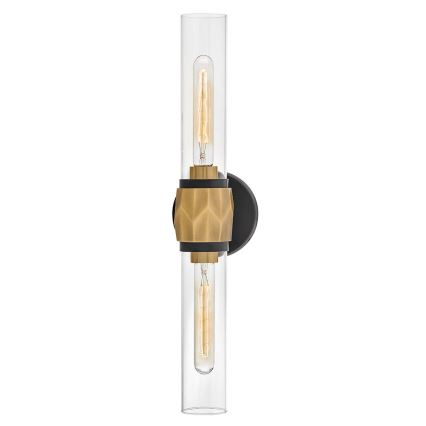 Hinkley - Iluminação de parede de casa de banho ELLISON 2xE27/40W/230V IP44 dourado