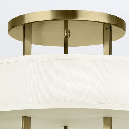 Hinkley - Candeeiro de tecto HAMPTON 3xE27/60W/230V Ø 50,8 cm dourado