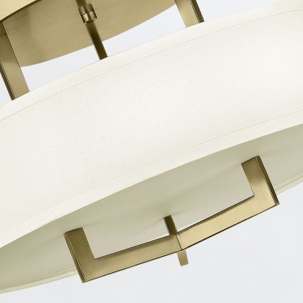 Hinkley - Candeeiro de tecto HAMPTON 3xE27/60W/230V Ø 50,8 cm dourado