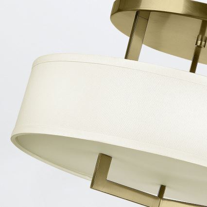 Hinkley - Candeeiro de tecto HAMPTON 3xE27/60W/230V Ø 50,8 cm dourado