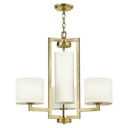 Hinkley - Lustre suspenso por corrente HAMPTON 4xE27/60W/230V dourado