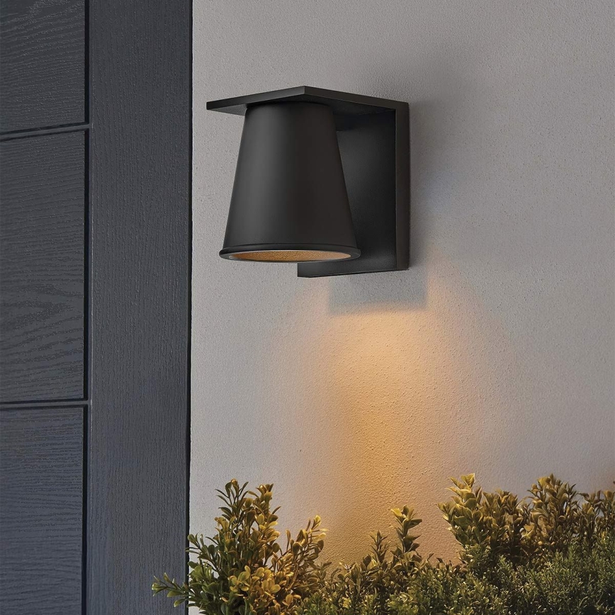 Hinkley - Iluminação de parede exterior LED HANS 1xGU10/8W/230V IP44 preto