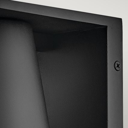 Hinkley - Iluminação de parede exterior LED HANS 1xGU10/8W/230V IP44 preto