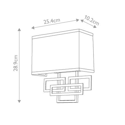 Hinkley - Iluminação de parede LANZA 2xE14/60W/230V cromado mate