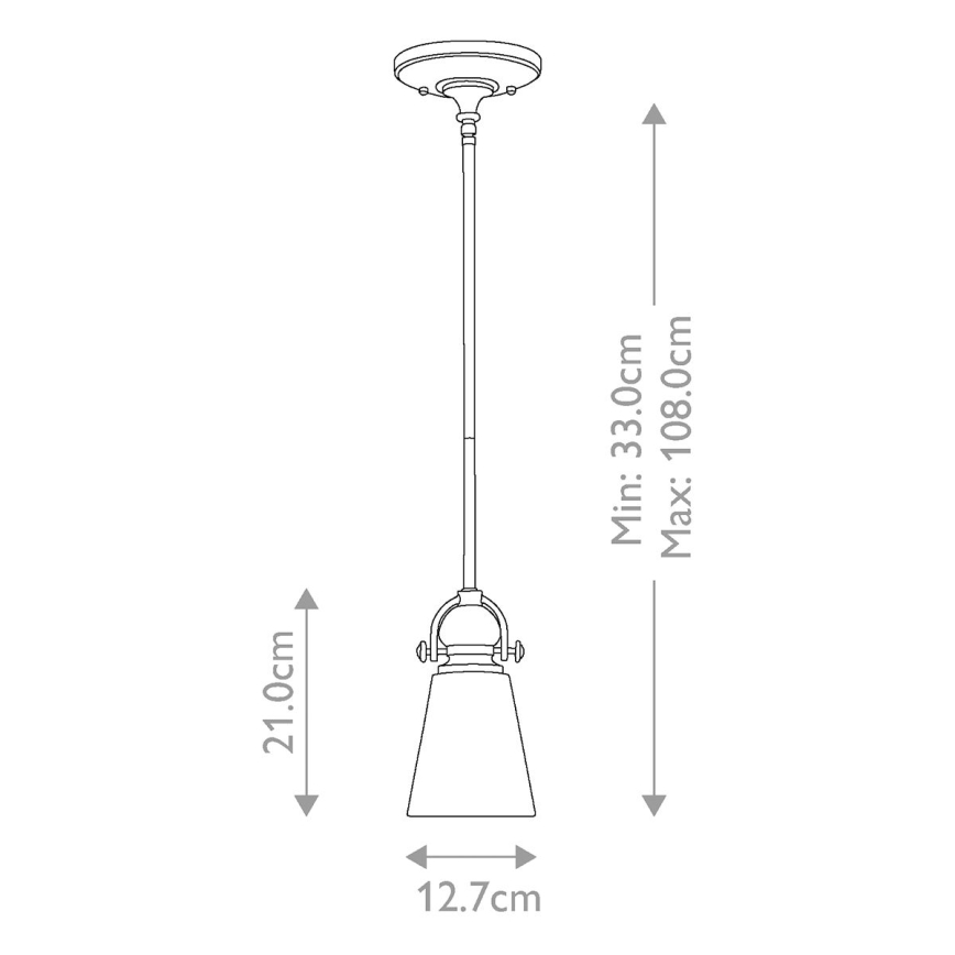 Hinkley - Candeeiro suspenso MAYFLOWER 1xE27/60W/230V