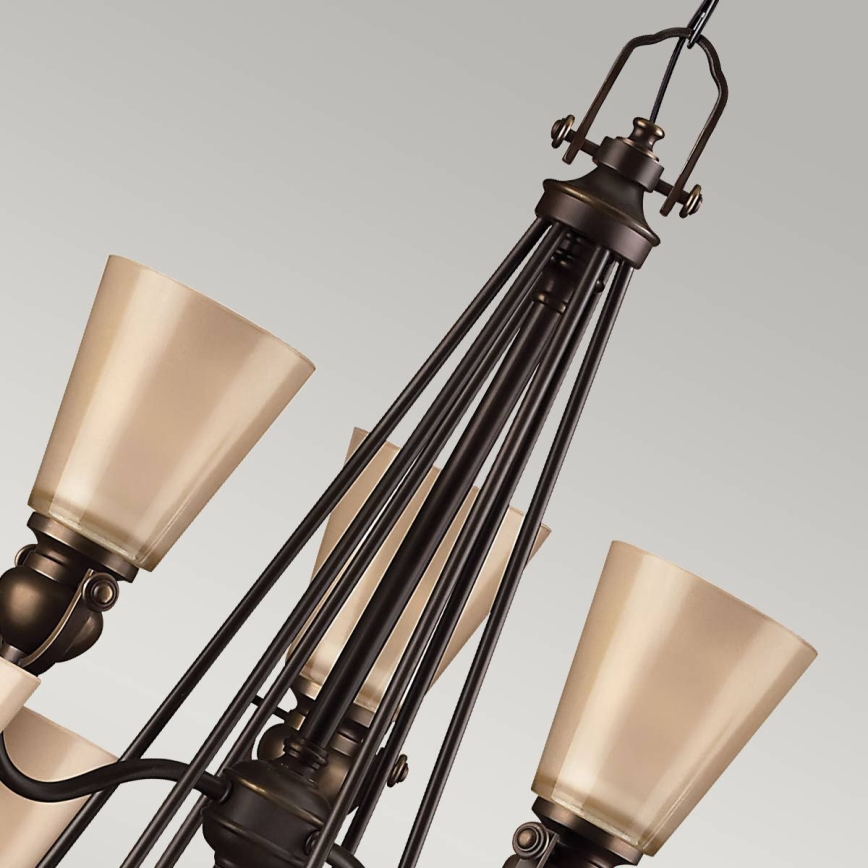 Hinkley - Candeeiro suspenso MAYFLOWER 9xE27/60W/230V