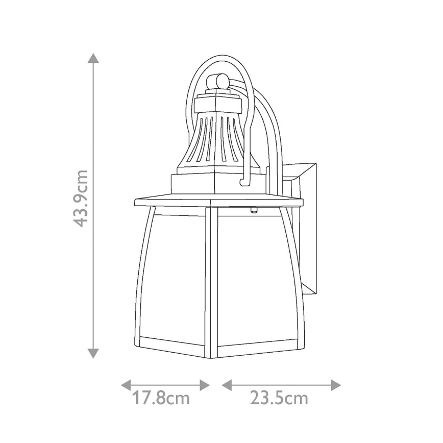 Hinkley - Iluminação de parede exterior MONTAUK 2xE14/60W/230V IP44