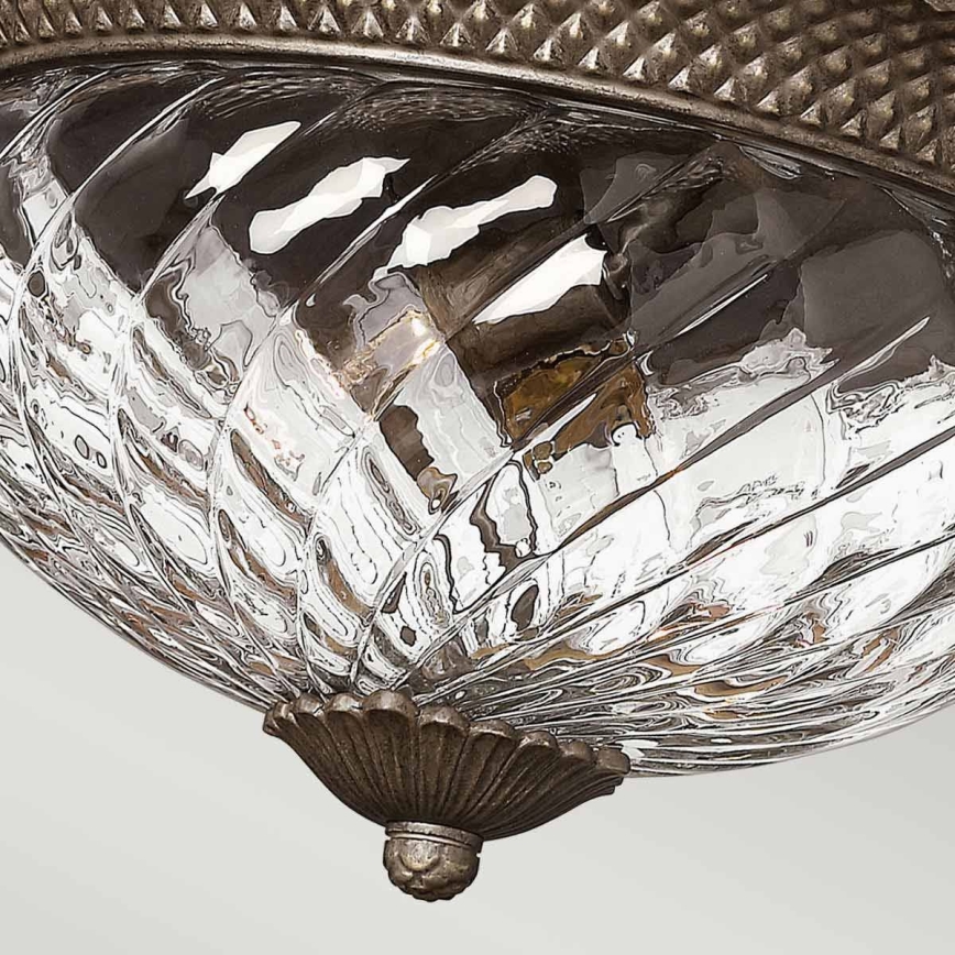 Hinkley - Iluminação de teto PLANTATION 3xE27/60W/230V bronze