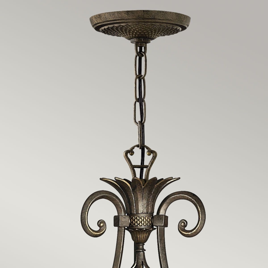 Hinkley - Candeeiro suspenso PLANTATION 7xE14/40W/230V bronze
