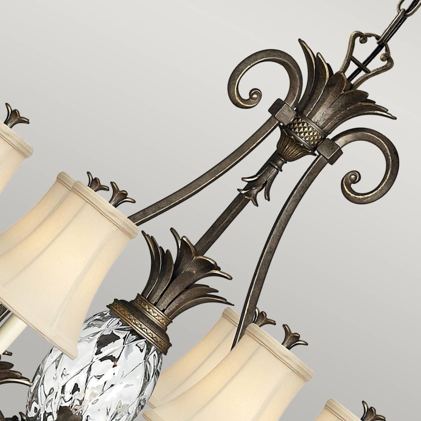 Hinkley - Candeeiro suspenso PLANTATION 7xE14/40W/230V bronze