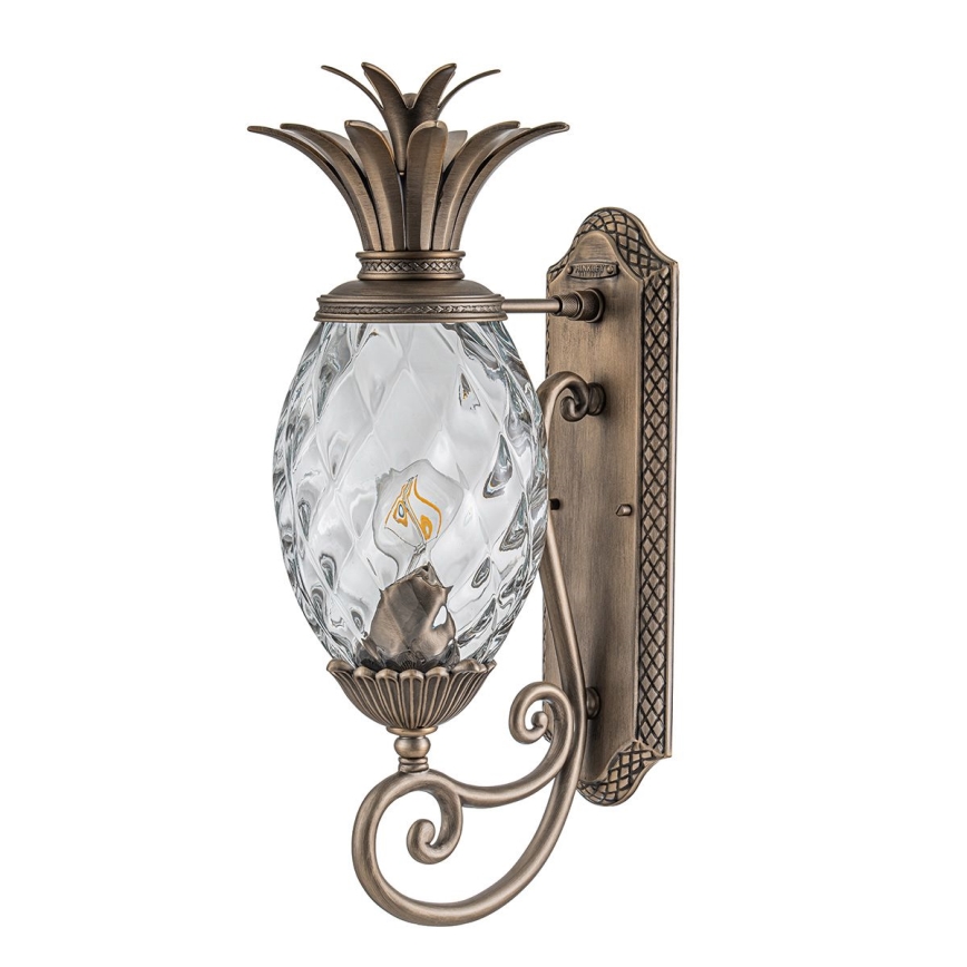 Hinkley - Iluminação de parede PLANTATION 1xE27/40W/230V bronze