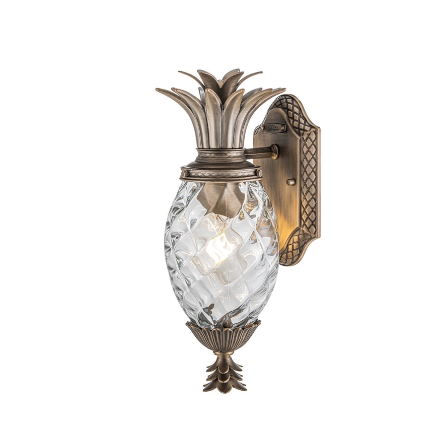 Hinkley - Iluminação de parede exterior PLANTATION 1xE27/40W/230V IP44 bronze