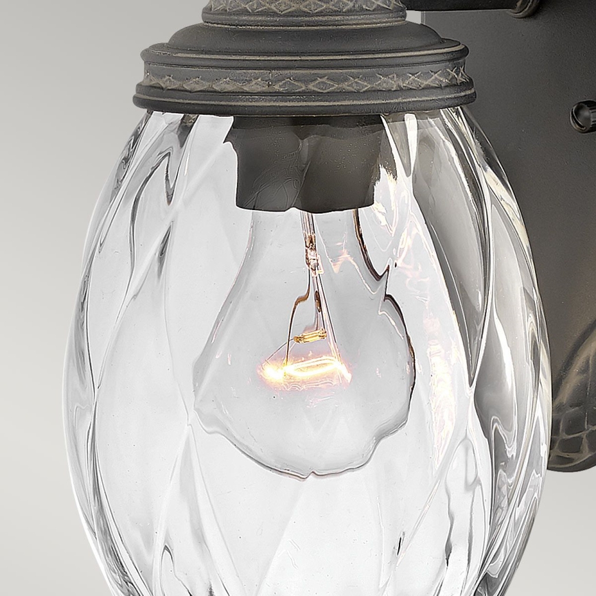 Hinkley - Iluminação de parede exterior PLANTATION 1xE27/40W/230V IP44 preto