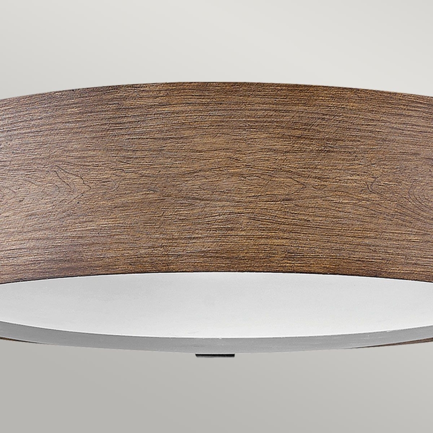Hinkley - Iluminação de teto SAWYER 3xE14/40W/230V diâmetro 38 cm Sequoia/castanho