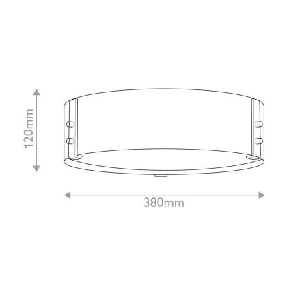 Hinkley - Iluminação de teto SAWYER 3xE14/40W/230V diâmetro 38 cm Sequoia/castanho