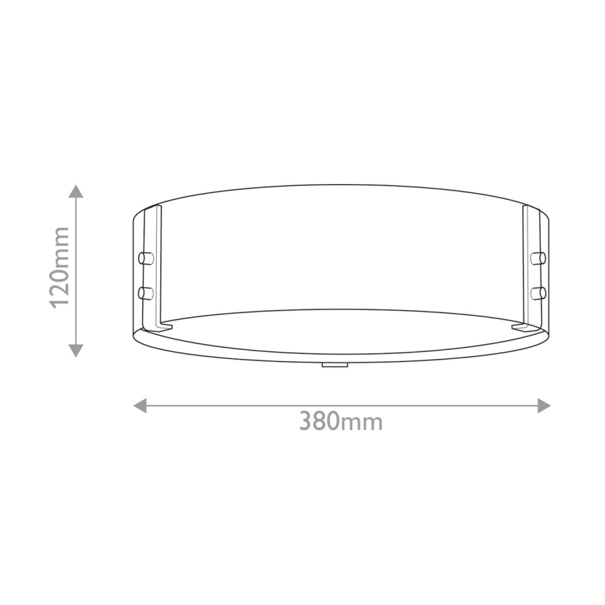 Hinkley - Iluminação de teto SAWYER 3xE14/40W/230V diâmetro 38 cm Sequoia/castanho