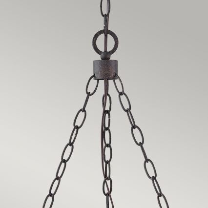 Hinkley - Lustre em corrente SAWYER 6xE14/40W/230V castanho