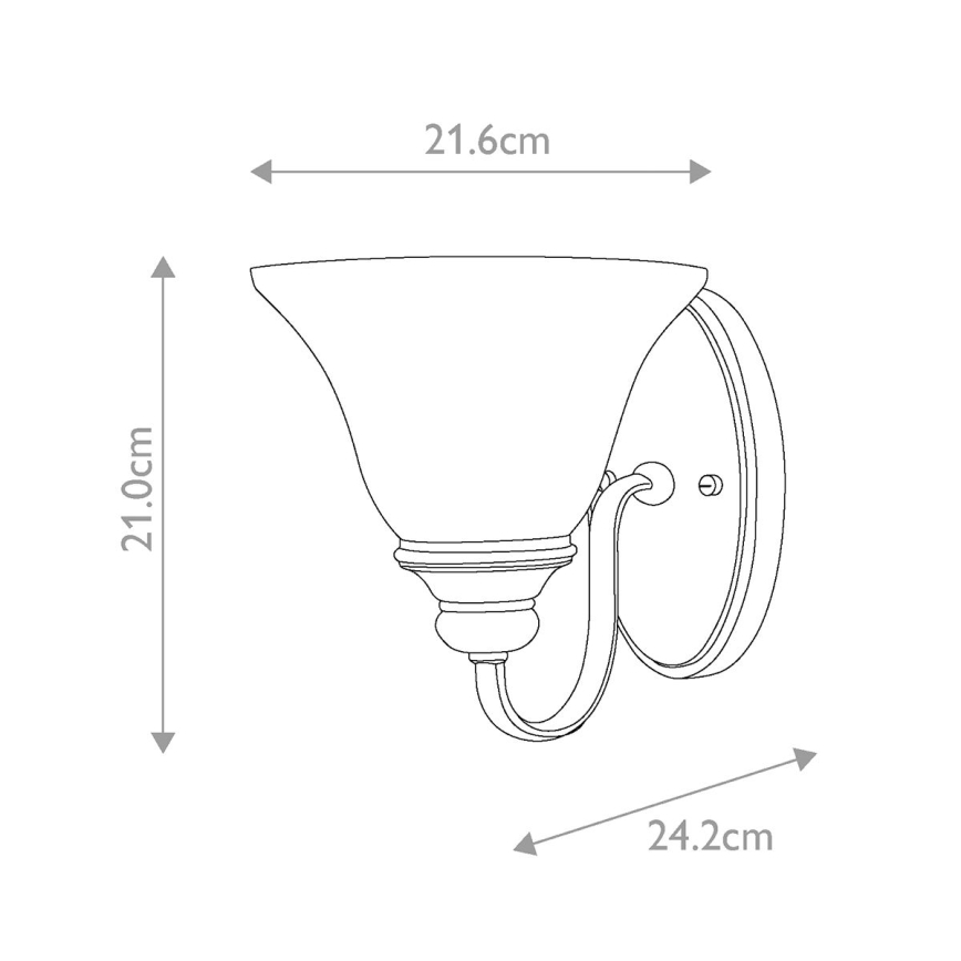 Hinkley - Iluminação de parede CELLO 1xE27/60W/230V