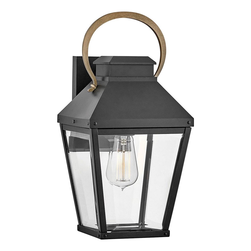 Hinkley - Iluminação de parede exterior DAWSON 1xE27/60W/230V IP44 preto