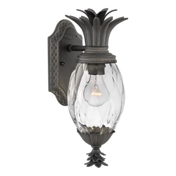 Hinkley - Iluminação de parede exterior PLANTATION 1xE27/40W/230V IP44 preto