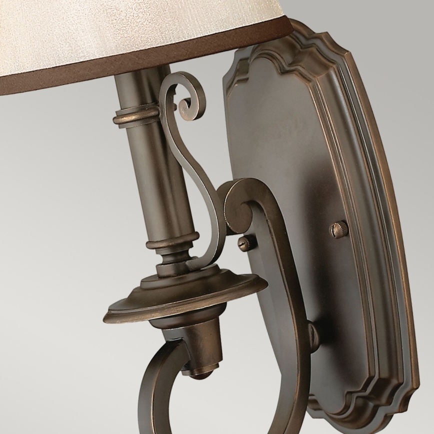 Hinkley - Iluminação de parede PLYMOUTH 1xE14/60W/230V bronze