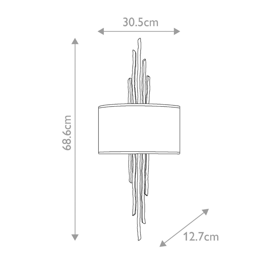 Hinkley - Iluminação de parede SPYRE 2xE14/60W/230V