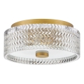 Hinkley - Iluminação de teto ELLE 2xE27/60W/230V diâmetro 30,5 cm dourado