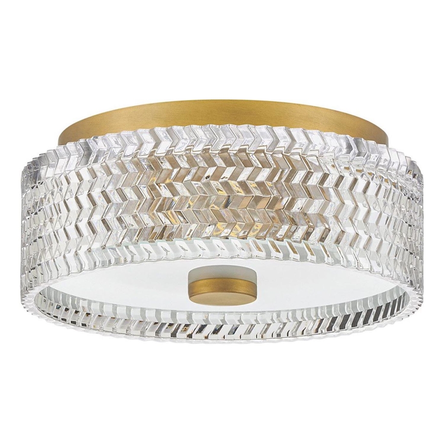 Hinkley - Iluminação de teto ELLE 2xE27/60W/230V diâmetro 30,5 cm dourado