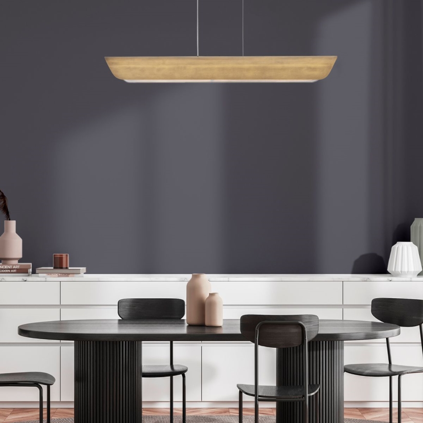 Hinkley - Lustre LED suspenso por cabo ARCO LED/43W/230V 3000K dourado