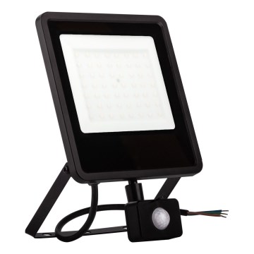 Holofote exterior LED com sensor LED/100W/230V 4000K IP65 preto