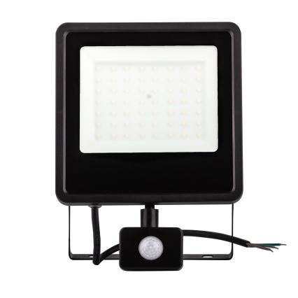 Holofote exterior LED com sensor LED/100W/230V 4000K IP65 preto