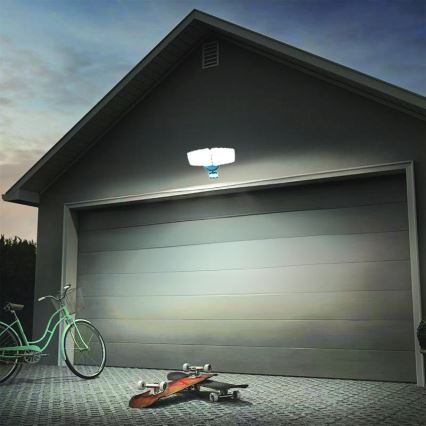 Holofote exterior LED com sensor LED/24W/230V 3000/4000/6000K IP54 antracite