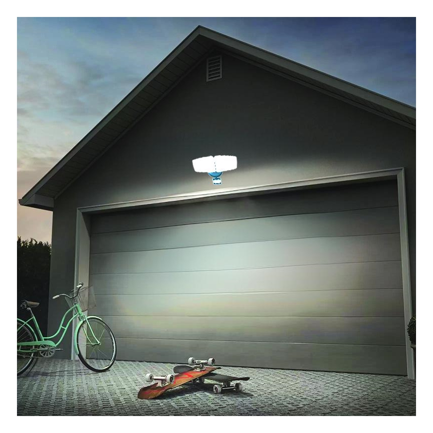 Holofote exterior LED com sensor LED/24W/230V 3000/4000/6000K IP54 antracite