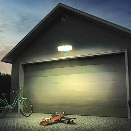 Holofote exterior LED com sensor LED/24W/230V 3000/4000/6000K IP54 antracite