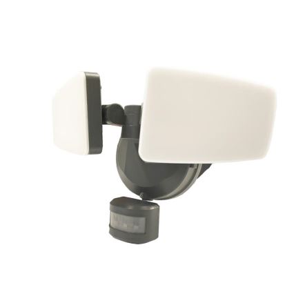 Holofote exterior LED com sensor LED/24W/230V 3000/4000/6000K IP54 antracite