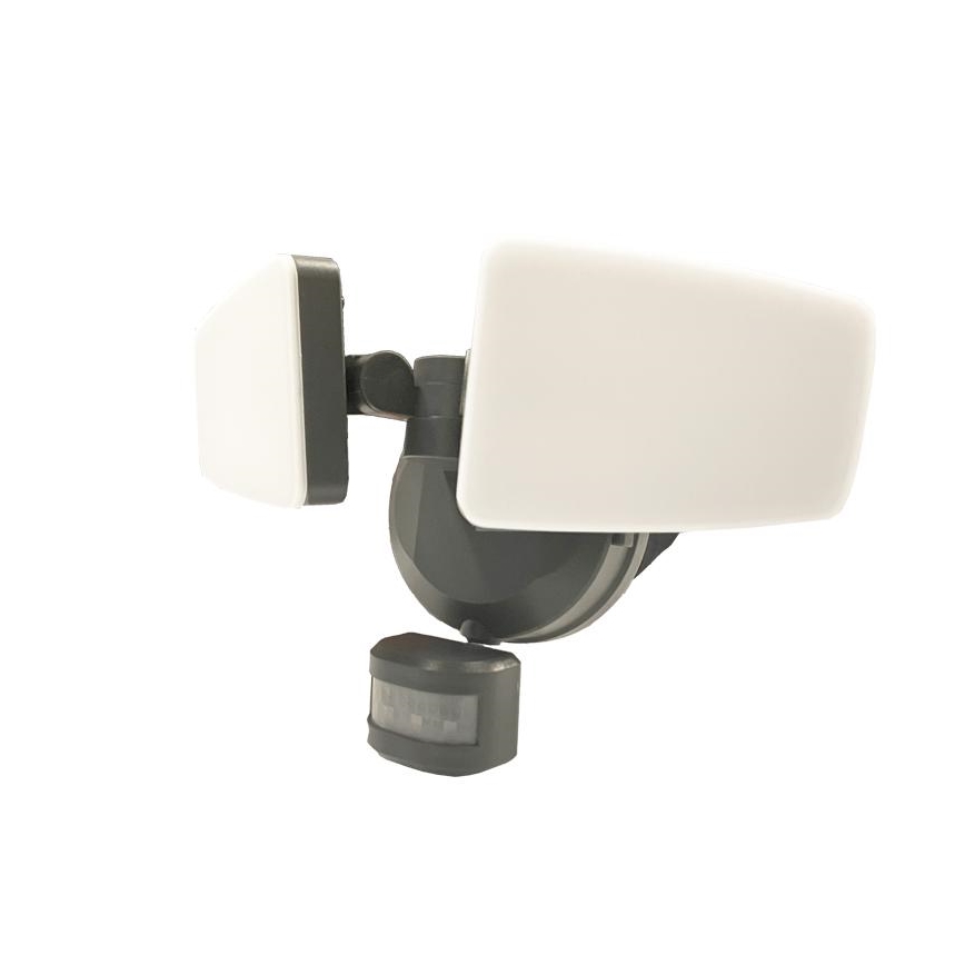 Holofote exterior LED com sensor LED/24W/230V 3000/4000/6000K IP54 antracite